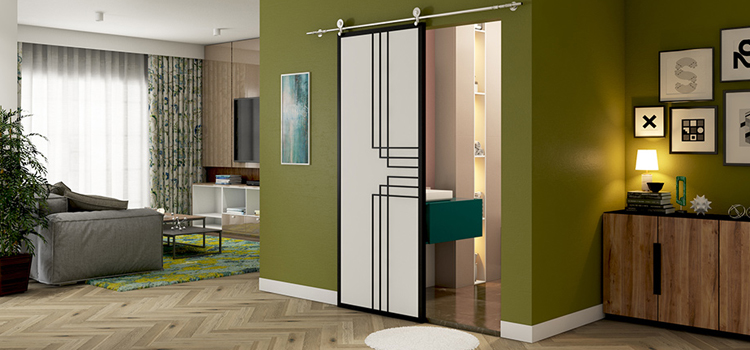 sliding bathroom door installation in Mira Loma